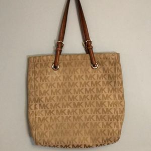 Michael Kors MK Monogrammed Tote Bag